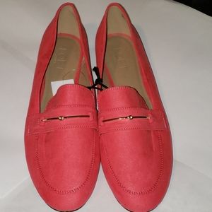 Loft Shoes Pink Sueded Smoking Driving Loafers